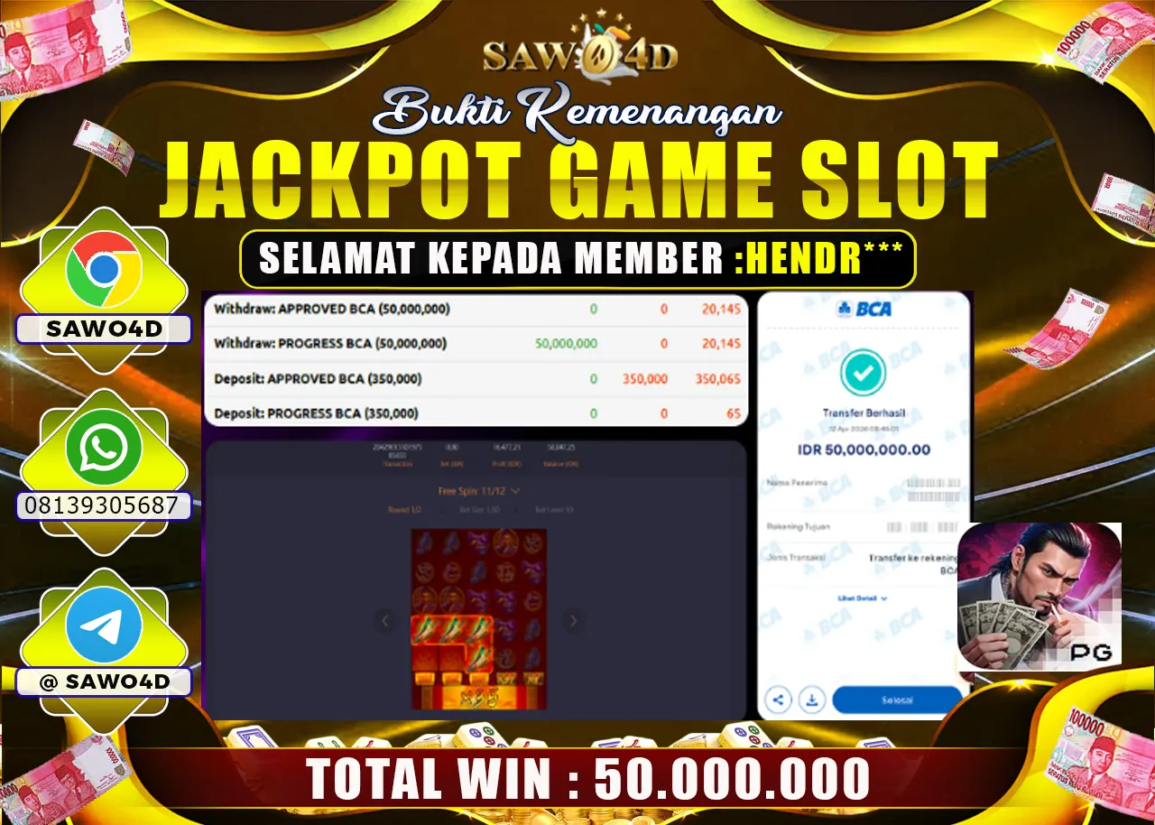 SAWO4D JACKPOT YAKUZA 50.000.000 -LUNAS
