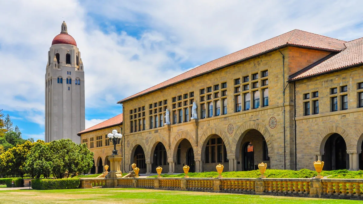Stanford University Campus Aerial View - California