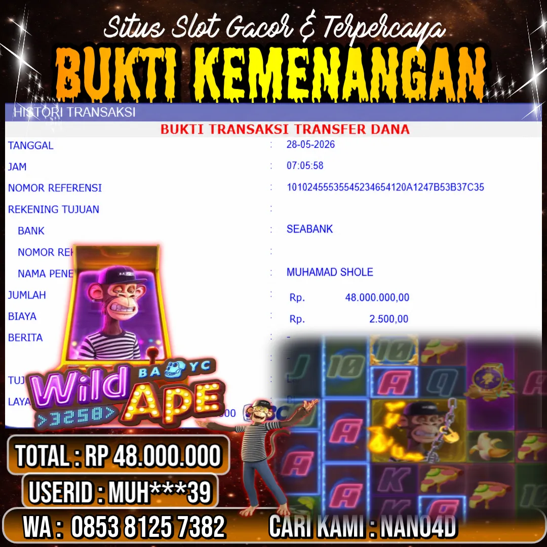 Bukti Jackpot & Pembayaran Nano4d Bandar Togel & Slot ! 261