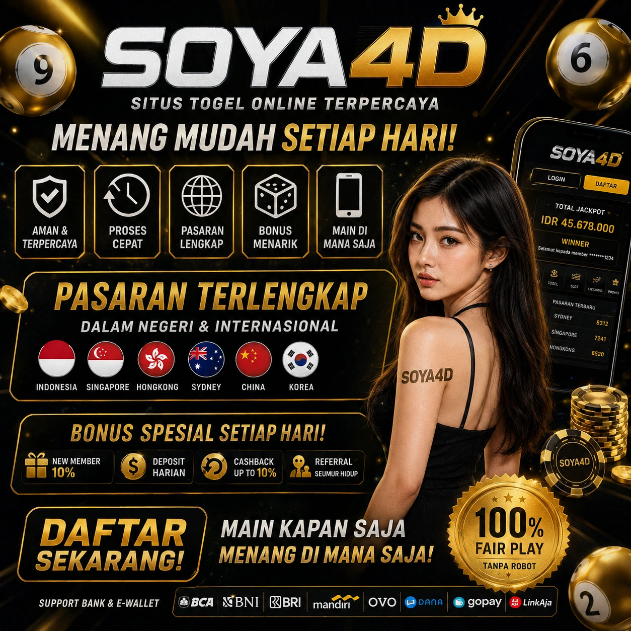 SOYA4D: Theshopperiq Link SOYA 4D Agen Resmi Taruhan Situs Togel Singapore & Hongkong Angka Hoki Terpercaya