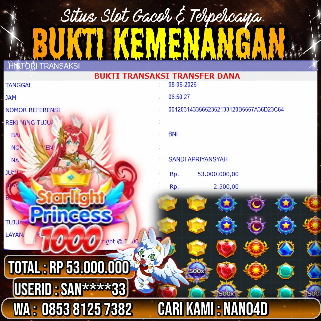 Bukti Jackpot & Pembayaran Nano4d Bandar Togel & Slot ! 272