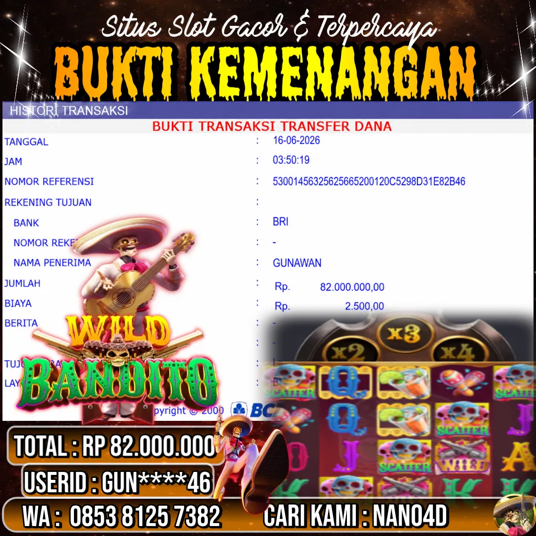 Bukti Jackpot & Pembayaran Nano4d Bandar Togel & Slot ! 280