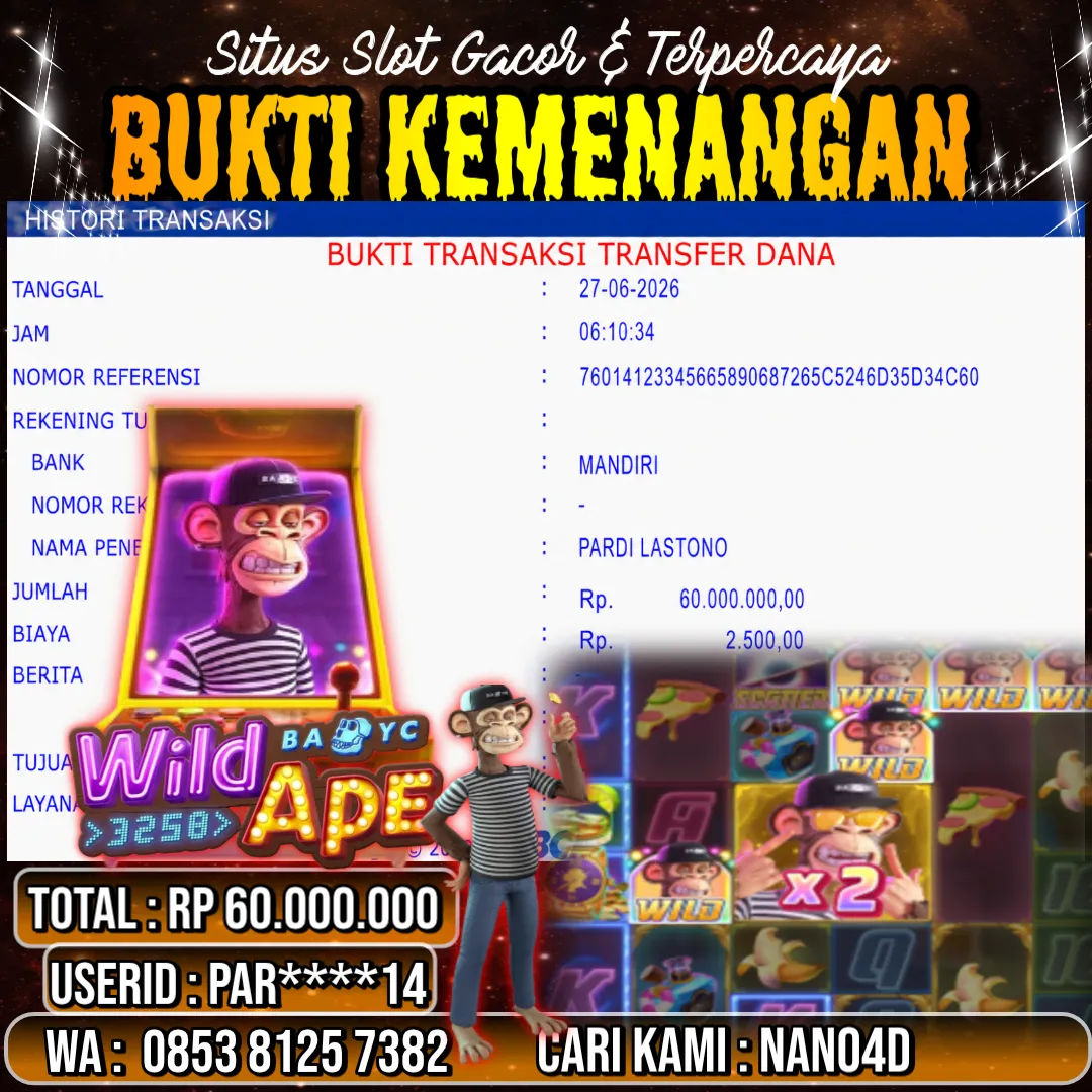 Bukti Jackpot & Pembayaran Nano4d Bandar Togel & Slot ! 291