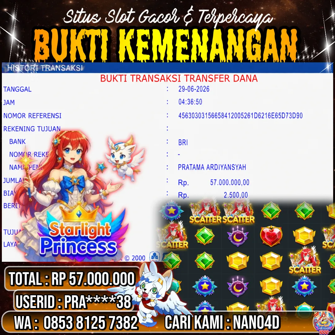 Bukti Jackpot & Pembayaran Nano4d Bandar Togel & Slot ! 293