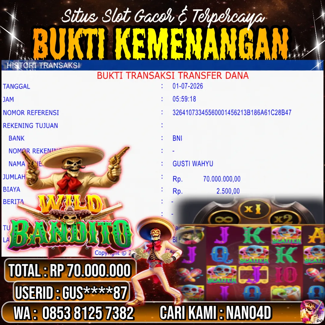 Bukti Jackpot & Pembayaran Nano4d Bandar Togel & Slot ! 295
