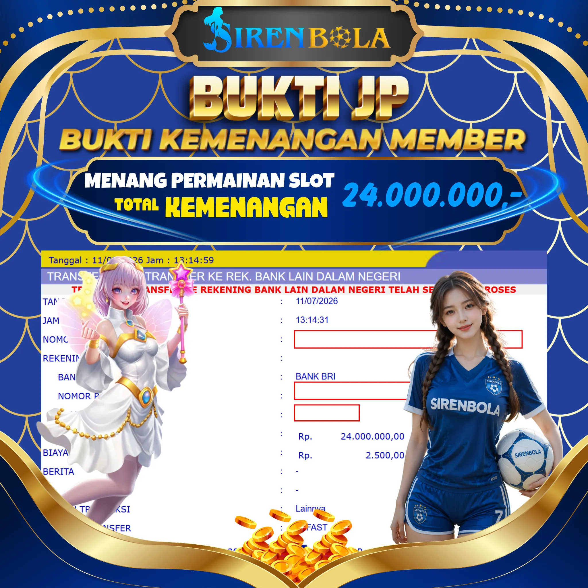BUKTI JACKPOT 24 JT  starlight wins ( 11 JULY 2026 ) LUNAS...