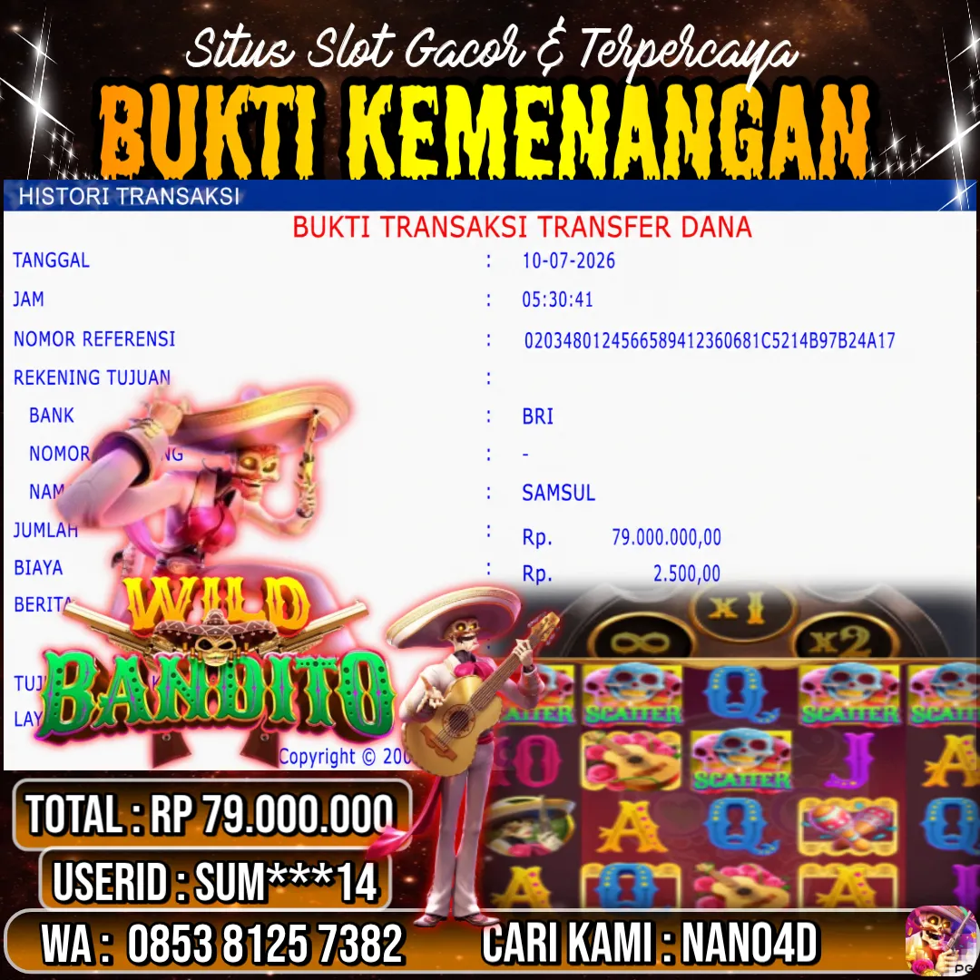 Bukti Jackpot & Pembayaran Nano4d Bandar Togel & Slot ! 304