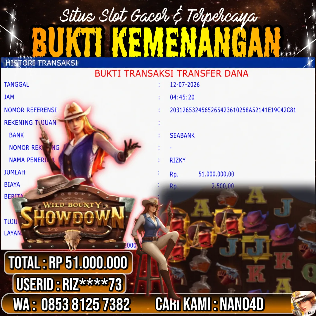 Bukti Jackpot & Pembayaran Nano4d Bandar Togel & Slot ! 306