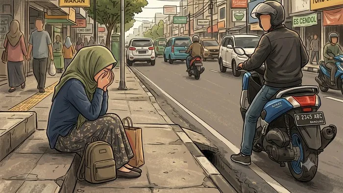 Mencekam di Siang Bolong! Motor Teteh di Bandung Dirampas OTK, Begini Kronologinya