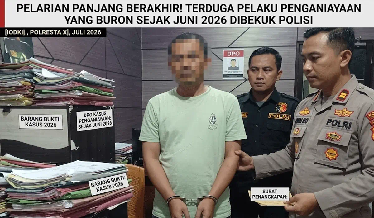 Pelarian Panjang Berakhir! Terduga Pelaku Penganiayaan yang Buron Sejak Juni 2026 Dibekuk Polisi