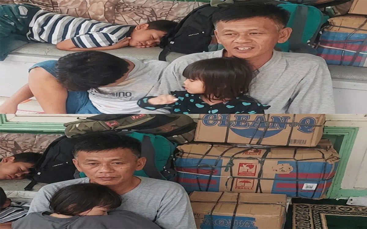 Miris! Dijanjikan Pekerjaan, Bapak Asal Sukabumi Telantar di Medan 2 Hari Bersama 3 Anak Kecil