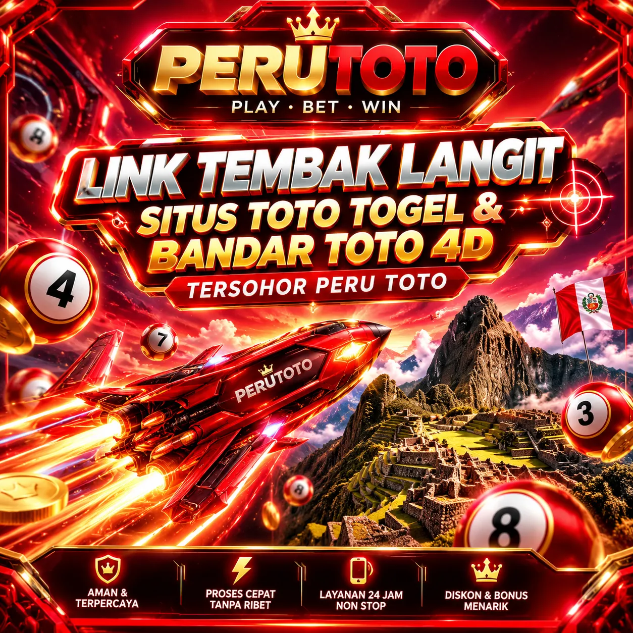 PERUTOTO - Link Tembak Langit Situs Toto Togel & Bandar Toto 4D Tersohor Peru Toto