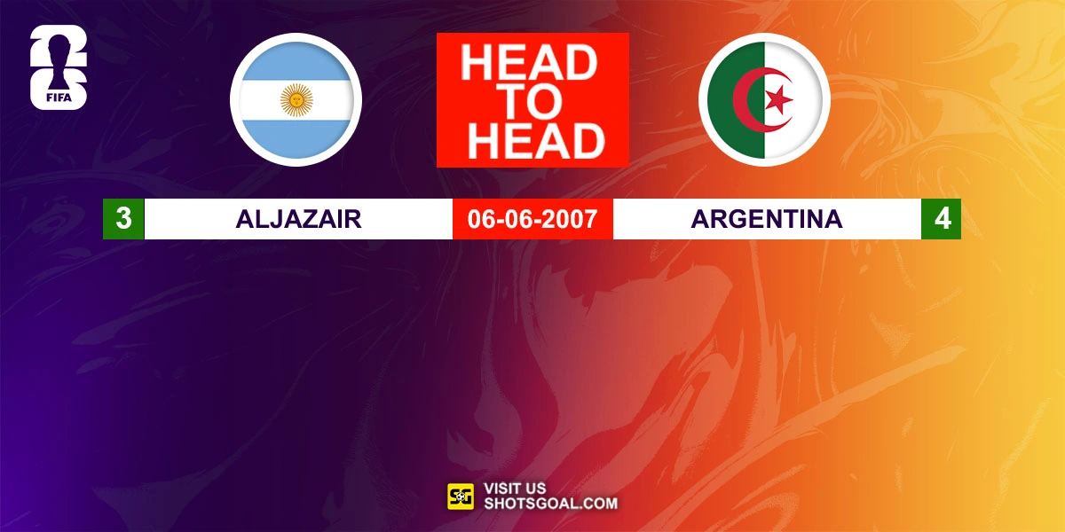 Head to Head Argentina vs. Aljazair