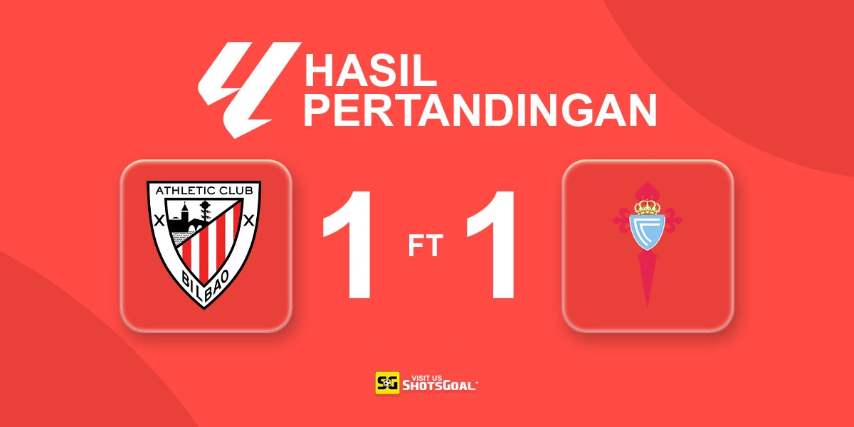 Athletic Club 1-1 Celta Vigo - Berbagi Poin di Estadio San Mames