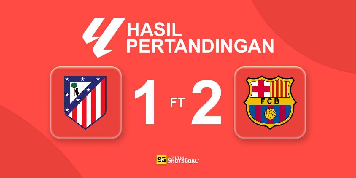 Atletico Madrid 1-2 Barcelona - Barcelona Menjauh dari Real Madrid