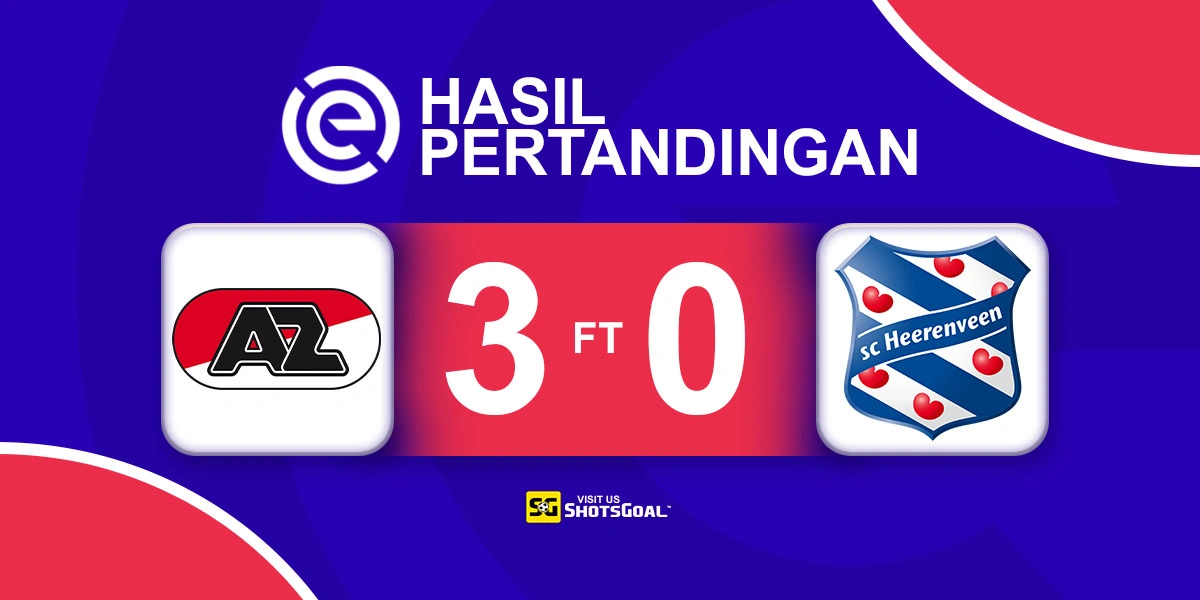 AZ Alkmaar 3-0 Heerenveen - AZ Alkmaar Bungkam Heerenveen
