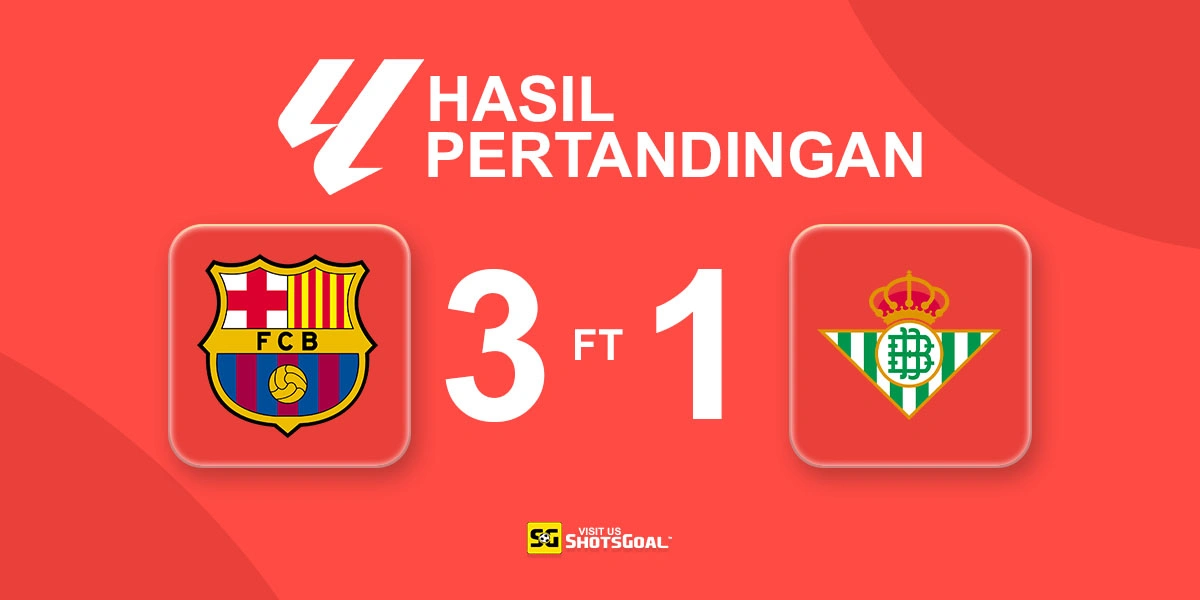 Barcelona 3-1 Real Betis - Barcelona Sapu Bersih Laga Kandang Musim Ini