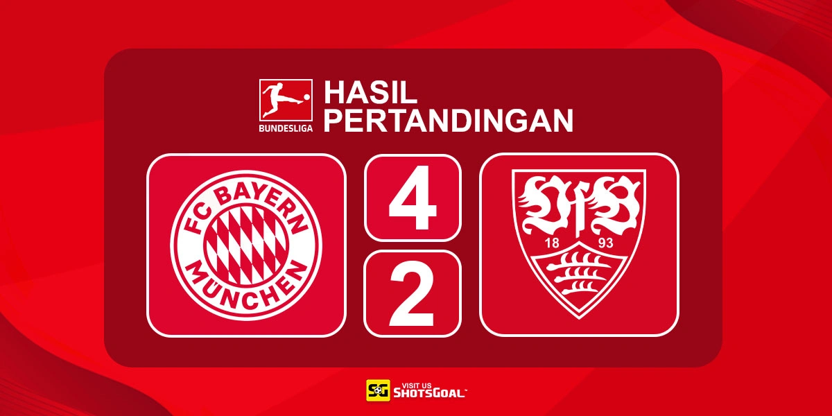 Bayern Munchen 4-2 Stuttgart - Bayern Munchen Kunci Gelar Bundesliga dengan Kemenangan Sempurna