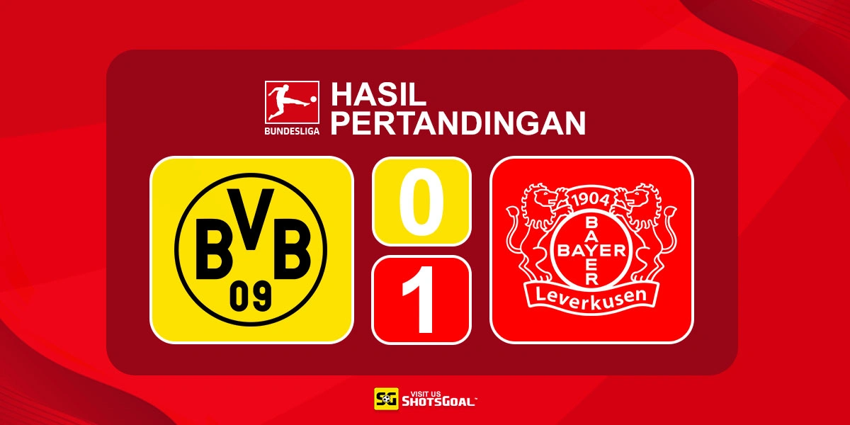 Borussia Dortmund 0-1 Bayer Leverkusen - Bayer Leverkusen Raih Kemenangan Tipis