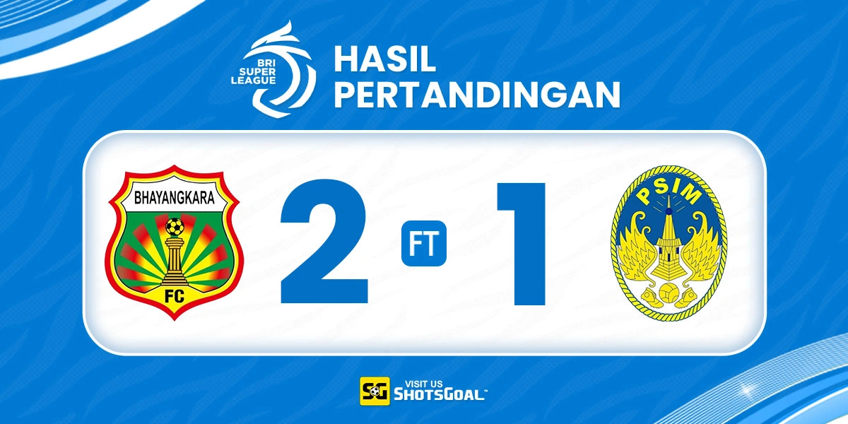 Bhayangkara 2-1 PSIM - Bhayangkara Amankan Tiga Poin Penting