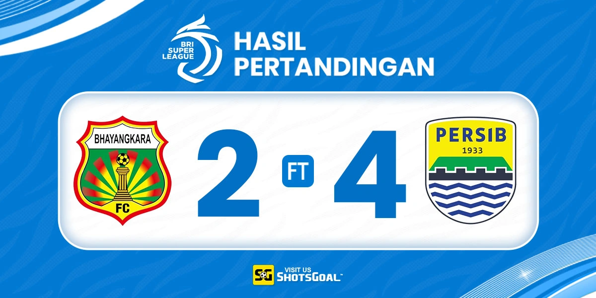 Bhayangkara 2-4 Persib - Persib Comeback Sempurna untuk Rebut Kembali Puncak Klasemen