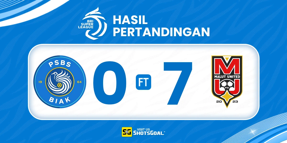 PSBS 0-7 Malut United - Malut United Bantai PSBS Tujuh Gol Tanpa Balas