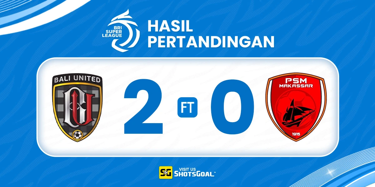Bali United 2-0 PSM - Bali United Teruskan Tren Positif