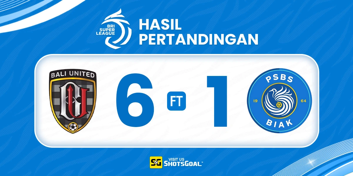 Bali United 6-1 PSBS - Bali United Hajar PSBS dengan Setengah Lusin Gol