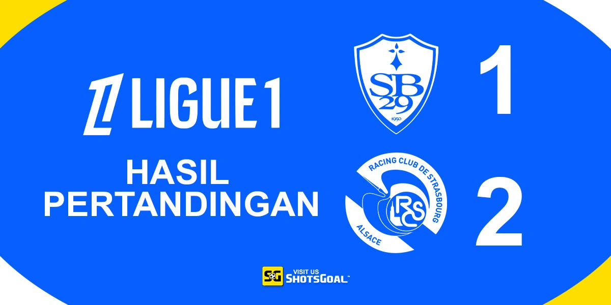 Brest 1-2 Strasbourg - Strasbourg Raih Kemenangan di Laga Tunda