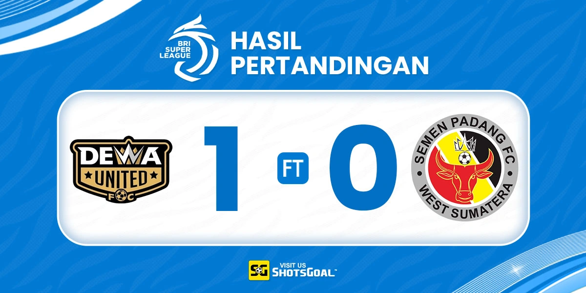 Dewa United Banten 1-0 Semen Padang - Semen Padang Dipastikan Terdegradasi
