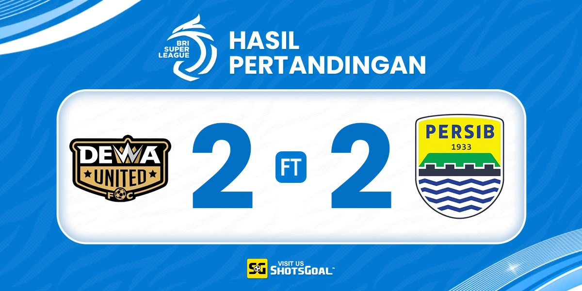Dewa United Banten 2-2 Persib - Persib Comeback untuk Jaga Keunggulan Dua Poin