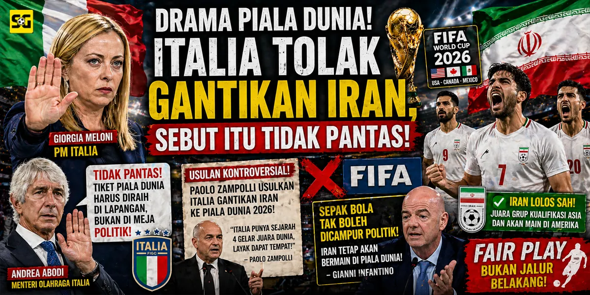 Drama Piala Dunia! Italia Tolak Gantikan Iran, Sebut Itu Tidak Pantas!