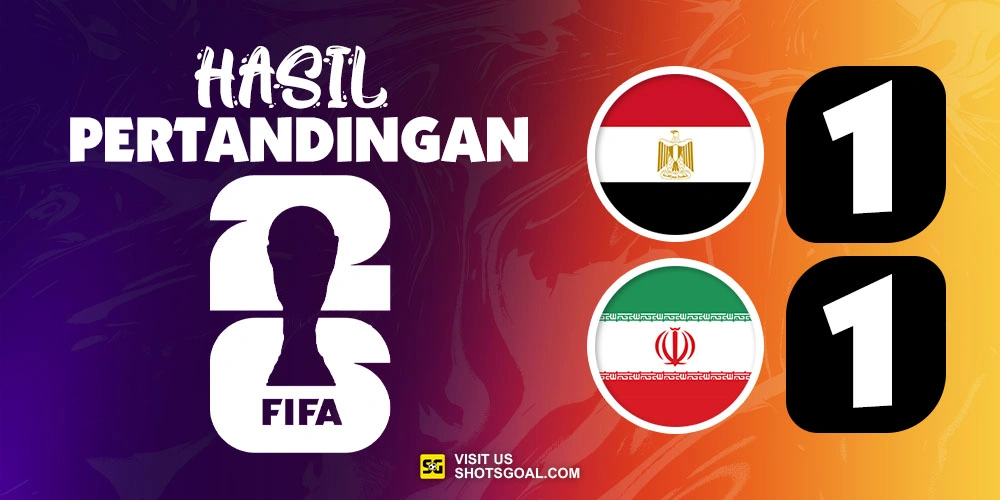 Mesir 1-1 Iran - Mesir Lolos, Iran Menunggu Nasib