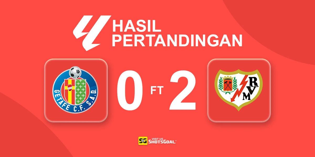 Getafe 0-2 Rayo Vallecano - Rayo Vallecano Curi Tiga Poin dari Stadion Coliseum