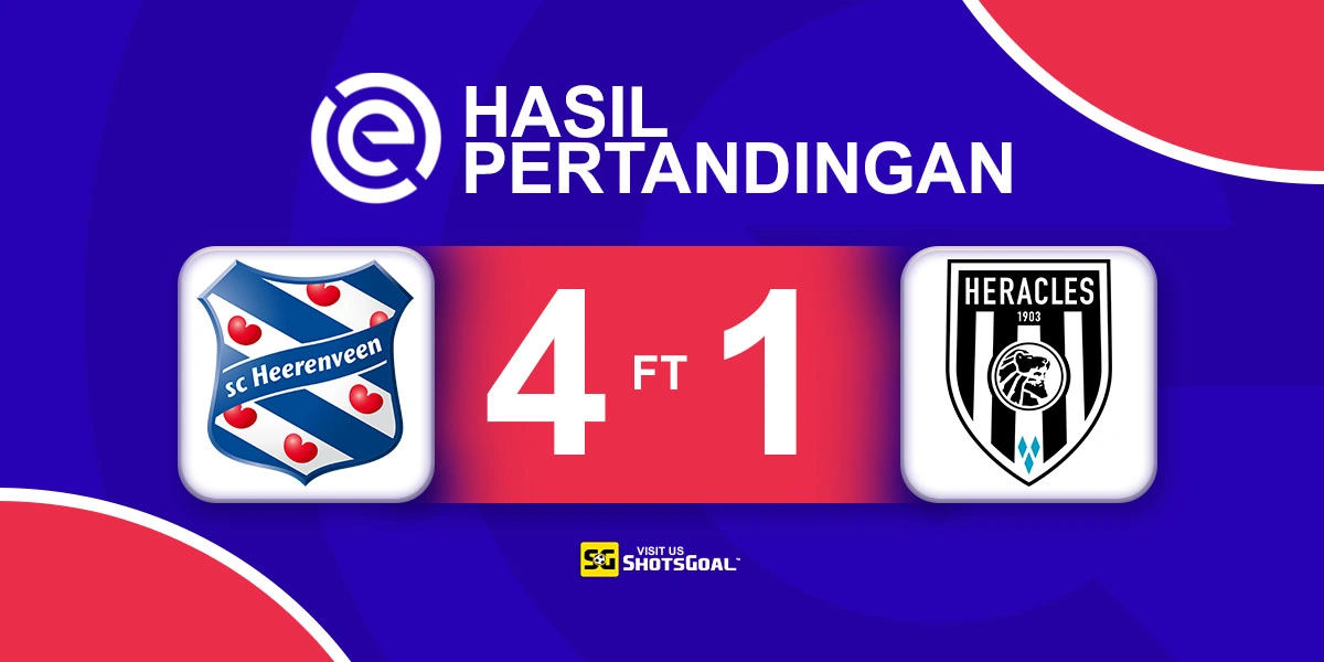Heerenveen 4-1 Heracles - Heerenveen Pesta Gol dan Hancurkan Heracles