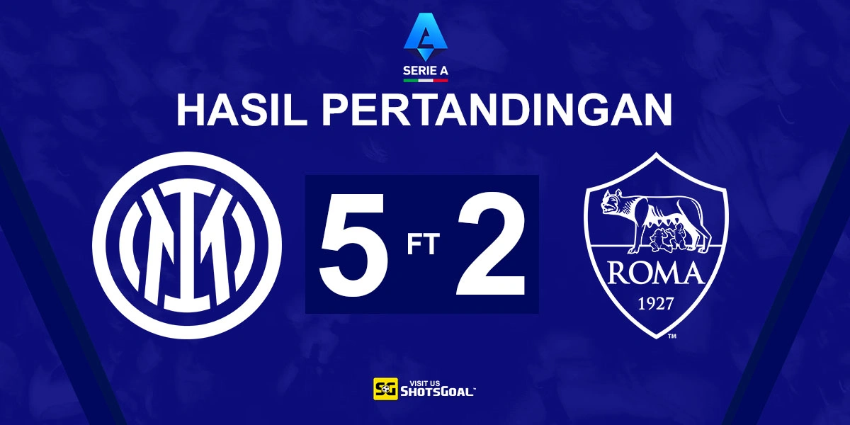 Inter 5-2 AS Roma - Inter Kembali ke Jalur Kemenangan dengan Performa Bintang Lima