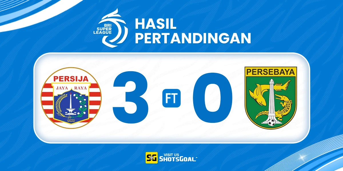 Persija 3-0 Persebaya - Persebaya Tidak Berdaya di Jakarta
