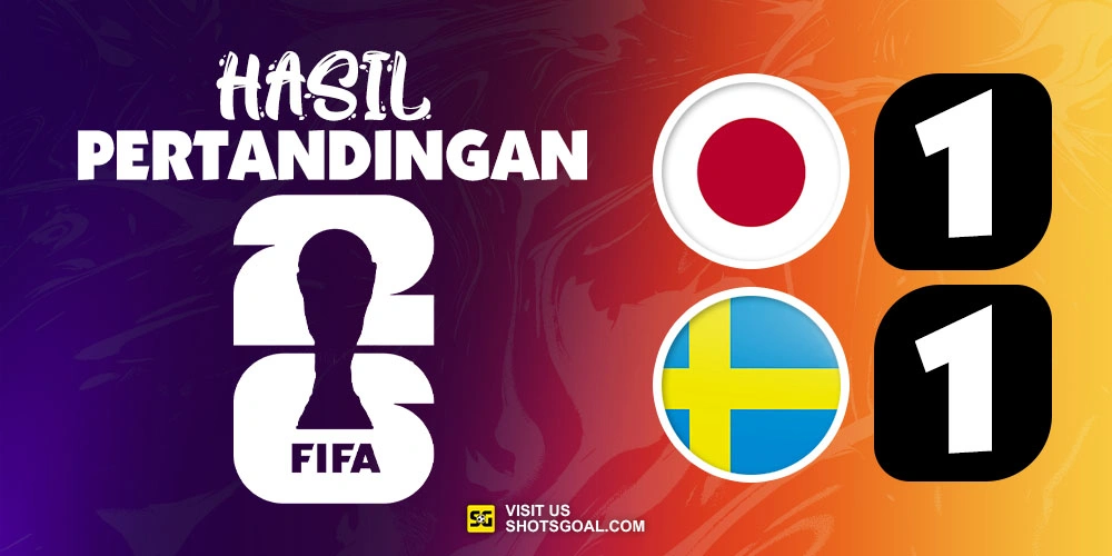 Jepang 1-1 Swedia - Kedua Negara Pastikan Kelolosan ke Babak 32 Besar