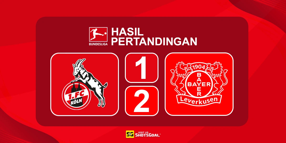 Koln 1-2 Bayer Leverkusen - Dua Gol Schick Antarkan Tiga Poin untuk Bayer Leverkusen