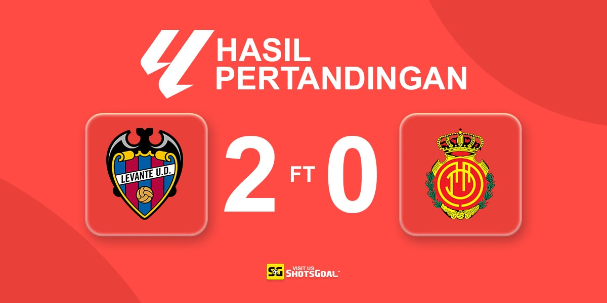 Levante 2-0 Mallorca - Levante Butuh Satu Poin Lagi untuk Hindari Degradasi