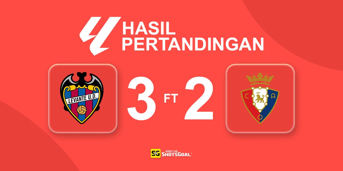 Levante 3-2 Osasuna - Levante Manfaatkan Kartu Merah untuk Raih Kemenangan Comeback