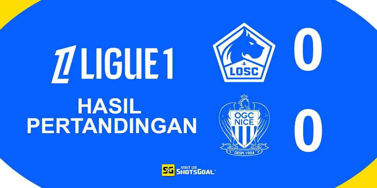Lille 0-0 Nice - Lille Gagal Tembus Pertahanan Nice