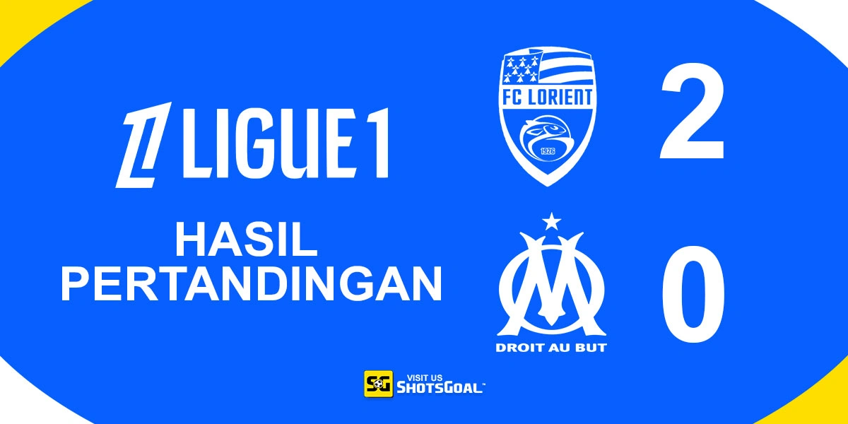 Lorient 2-0 Marseille - Lorient Redam Aspirasi Eropa dari Marseille