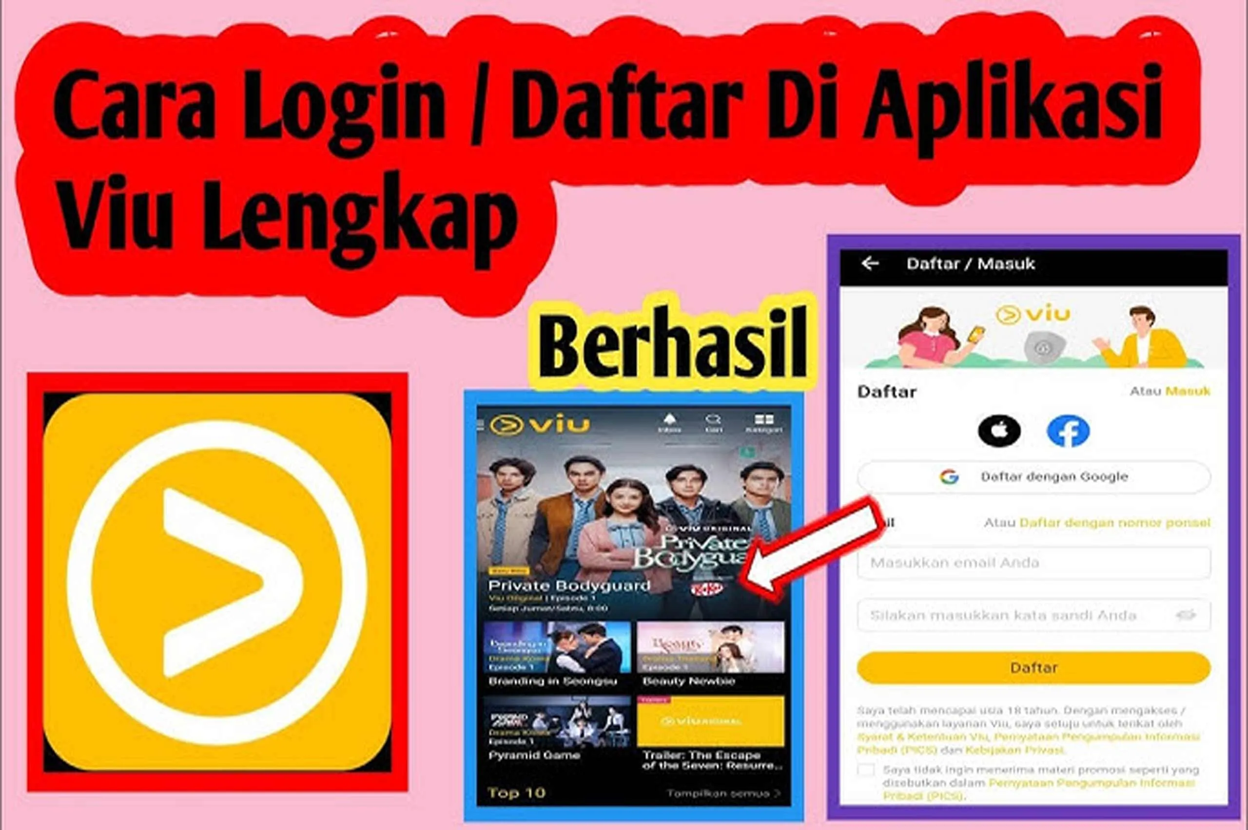 Langkah Mudah Membuat Akun VIU700 