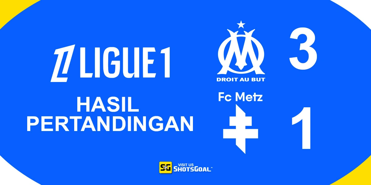 Marseille 3-1 Metz - Marseille Merangkak ke Peringkat Tiga