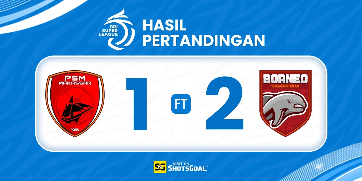 PSM 1-2 Borneo - Kartu Merah Rusak PSM