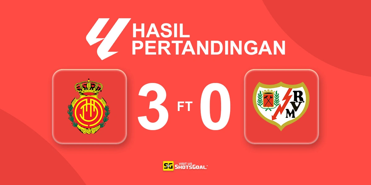Mallorca 3-0 Rayo Vallecano - Mallorca Keluar dari Zona Degradasi