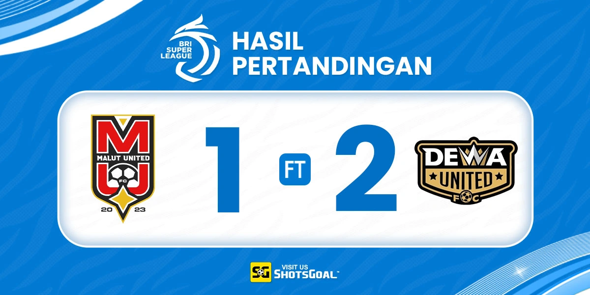 Malut United 1-2 Dewa United Banten - Brace Alex Menangkan Dewa United Banten