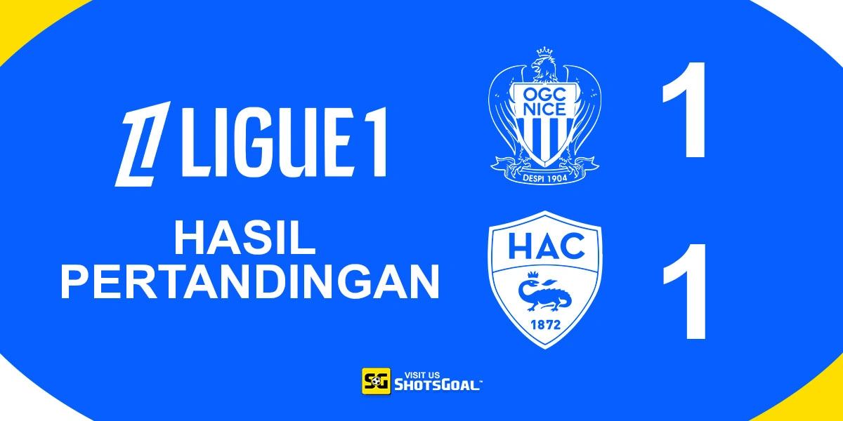 Nice 1-1 Le Havre - Berbagi Poin di Allianz Riviera