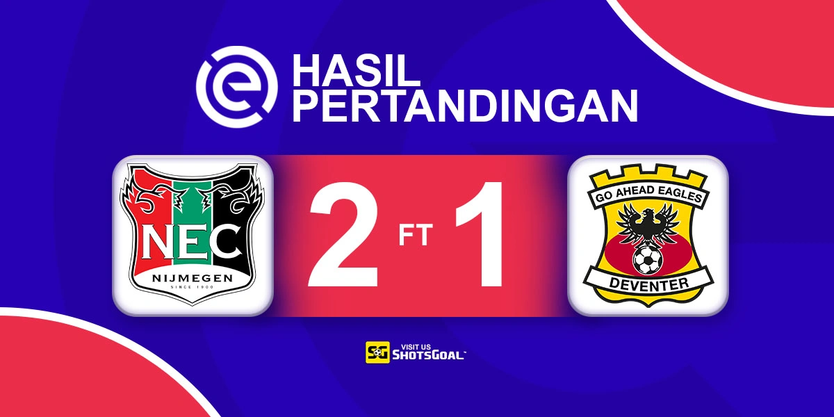 Nijmegen 2-1 Go Ahead Eagles - Dua Gol Lebreton Tumbangkan Go Ahead Eagles